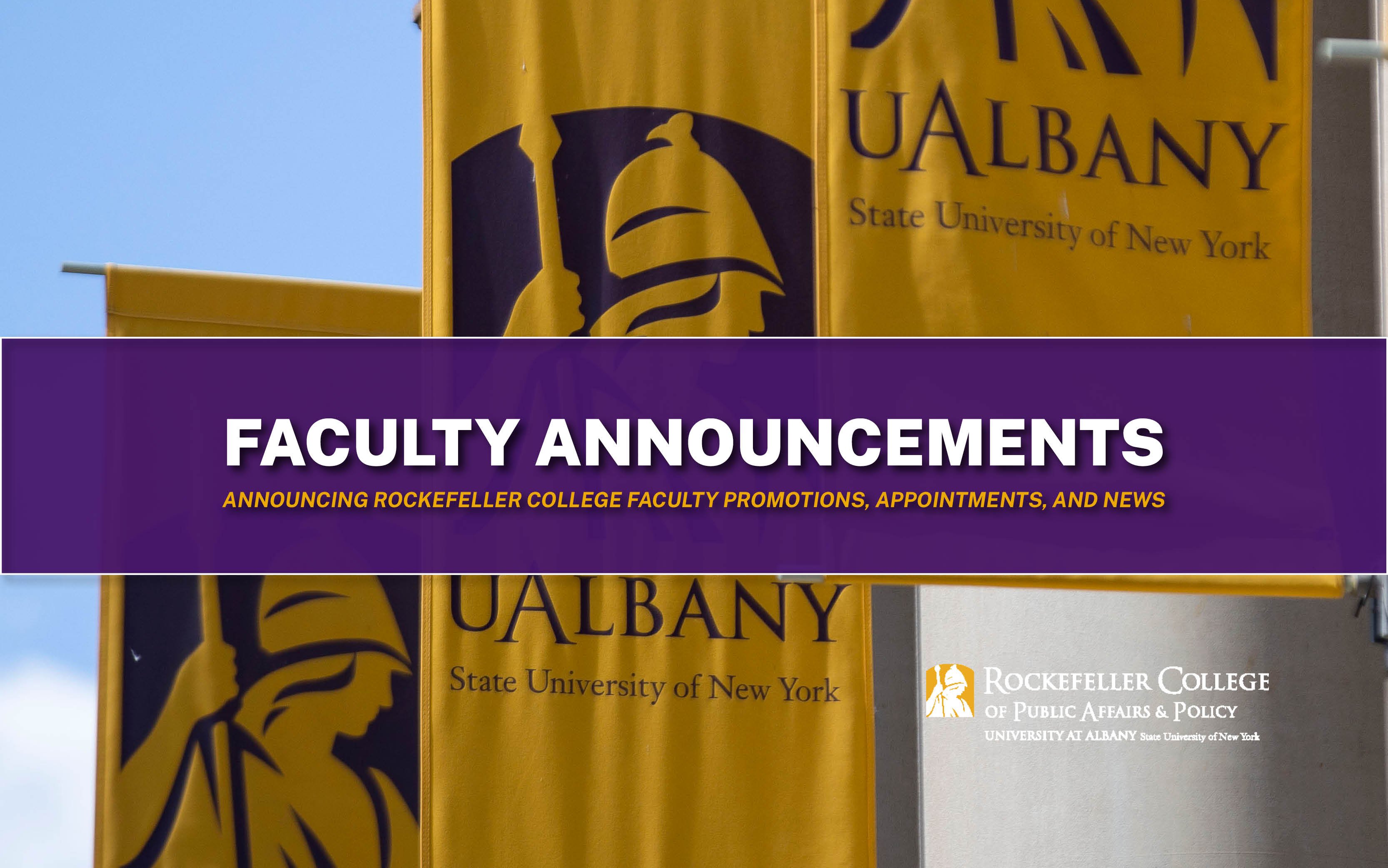 Faculty Promotions, Appointments, and News University at